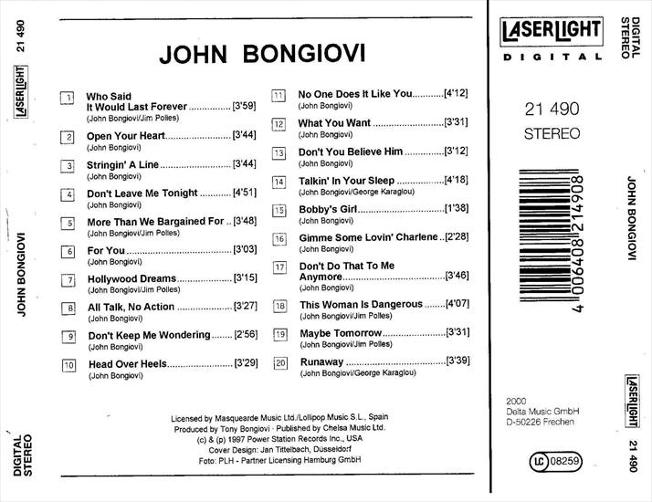 1997 - John Bongiovi - Back.jpg