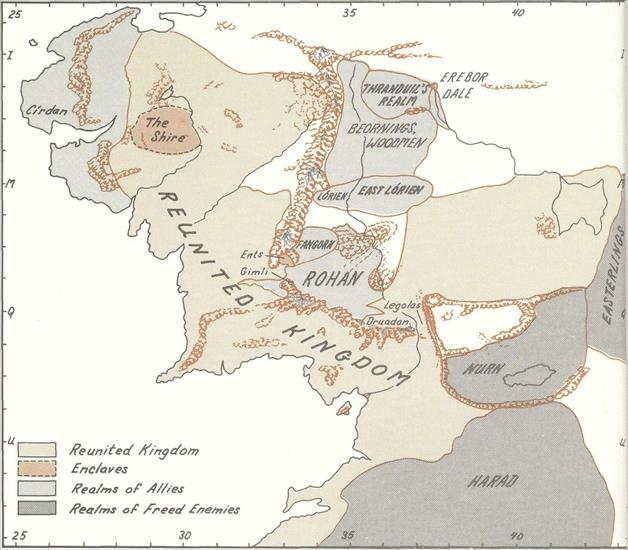 Tolkien maps - 4th Age - Kingdoms of the 4th Age.jpg