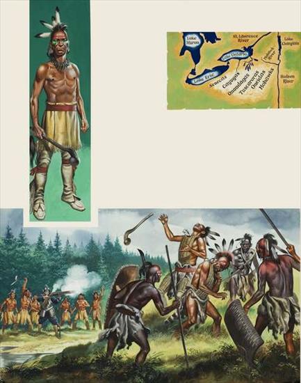 Wojny Anglo-francuskie w Ameryce Półn  z udziałem Indian z Półn-Wsch - Ron Embleton_Iroquois Confederacy.JPG