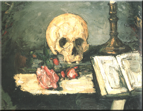 CEZANNE Paul - Cezanne P. - Totenkopf Mit Kerzenstander.jpg