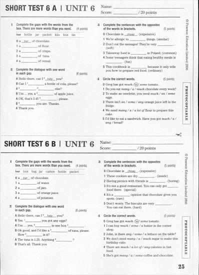 Testy i odpowiedzi Matura success elementary - unit 6.jpg