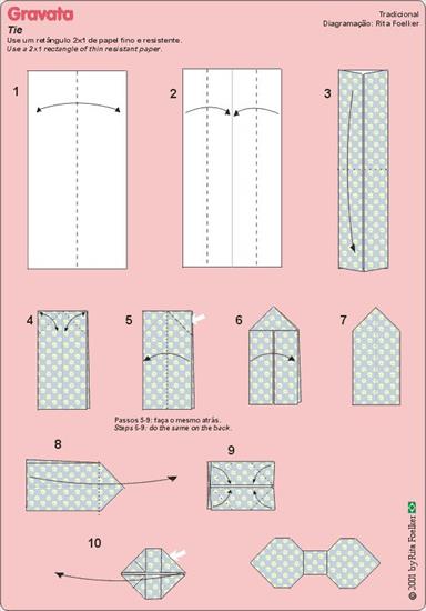 origami-kirigami i inne składanki - gravata.gif.jpg