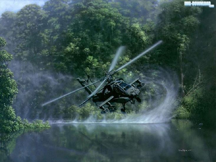 Helikoptery Świata - pojazdy-militarne-helikopter-apache-rzeka-las.jpeg