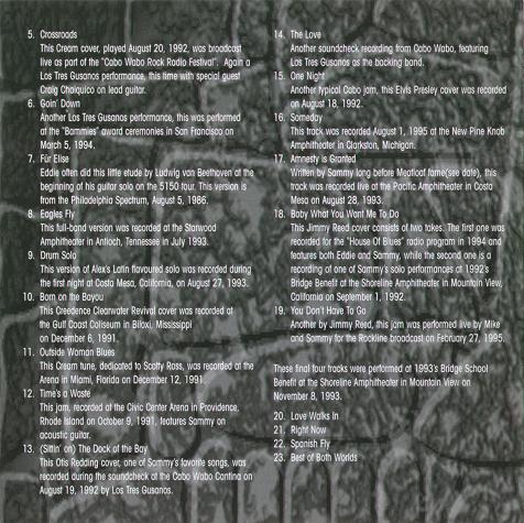 1996 The unreleased 4 CDs 192 - Van Halen - unreleased_inside_back.jpg