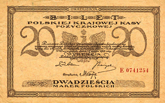 banknoty,monety polskie i nie tylko - 20mkp19a.jpg
