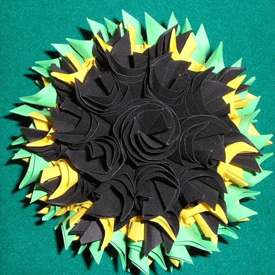 Origami modułowe - Sunflower_by_EirGree.jpg