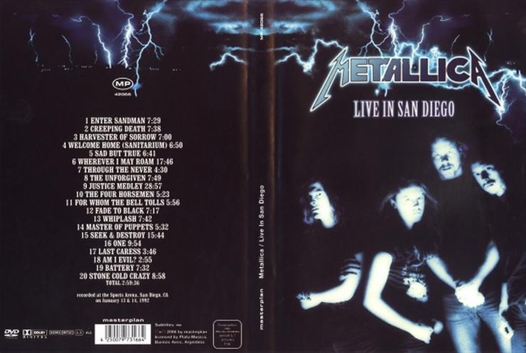 OKŁADKI DVD -MUZYKA - Metallica - Live in San Diego.jpg