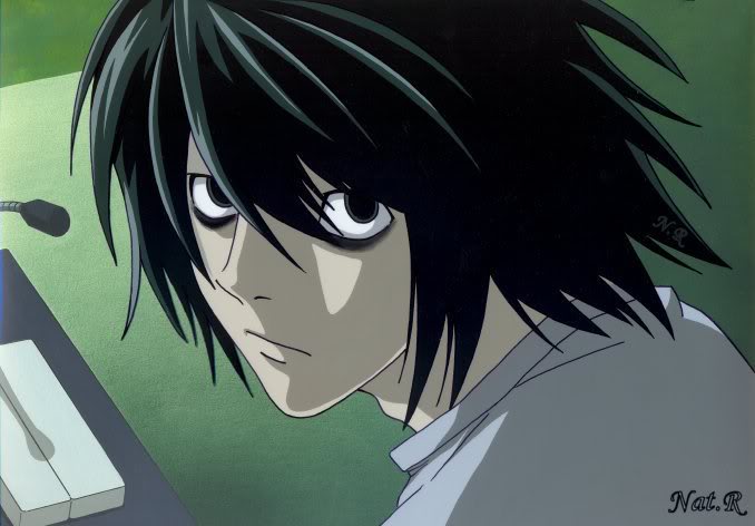 Tapety Death Note, tapety fantasy, anime - L__fancel__from_Death_Note_by_escaf.jpg