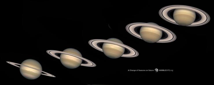 Tapety Zjawiskowe - Views of Saturn Over the Years 1996-2000.jpg