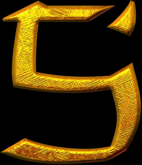 Złote literki ze smokiem Gold letters with a dragon - Dragon_216343685.png