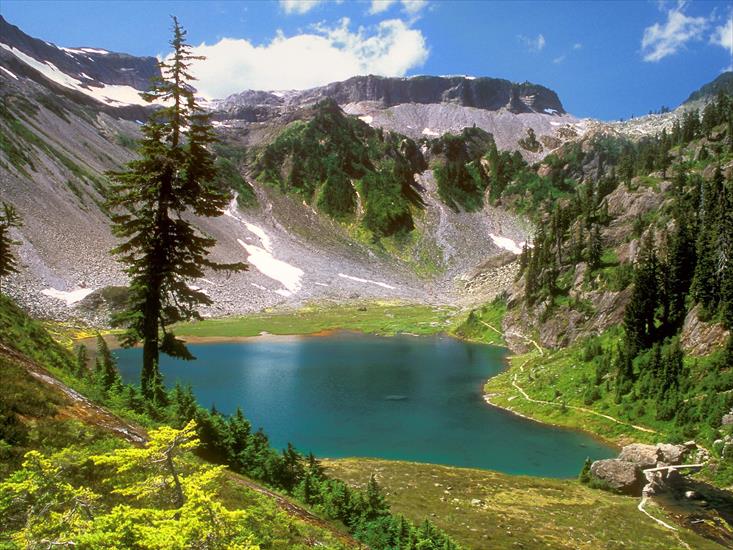 Tapety na PC - Alpine Jewel, Bagley Lake, Mount Baker Wilderness, Washingto.jpg