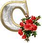 Alfabety z Bukietem kwiatów - 015 - c.gif