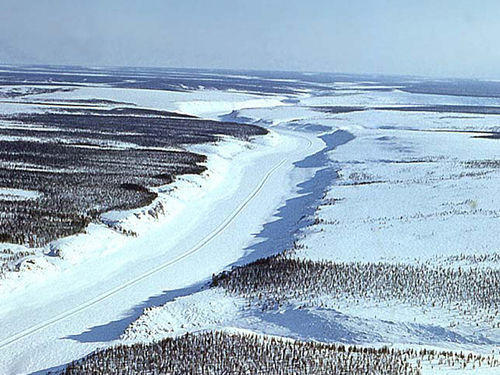 NAJNIEBEZPIECZNIEJSZE DROGI  ŚWIATA - Rosyjska droga do Yakutska na Syberii zimą.bmp