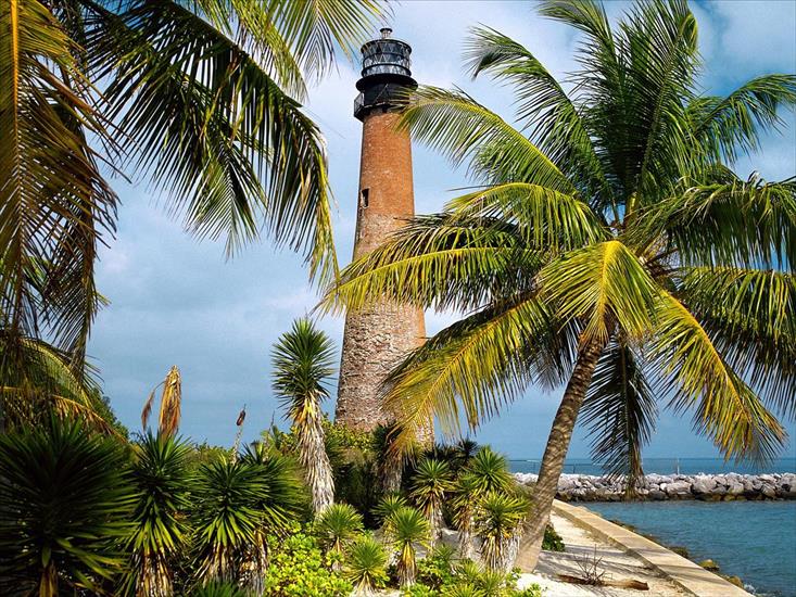 Latarnie Morskie - Cape Florida Lighthouse, Key Biscayne, Florida1.jpg
