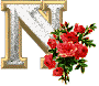 Alfabety z Bukietem kwiatów - 015 - n.gif