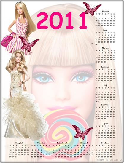 Ramki Puzzle Tabl... - kalendarz 2011 barbie chomik alaola.jpg