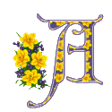 Alfabety z Bukietem kwiatów - 020 - A.gif