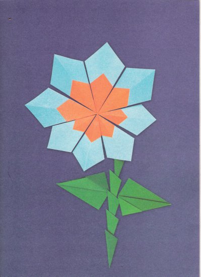 origami - kwiat dla mamy origami płaskie z kwadrata.jpg